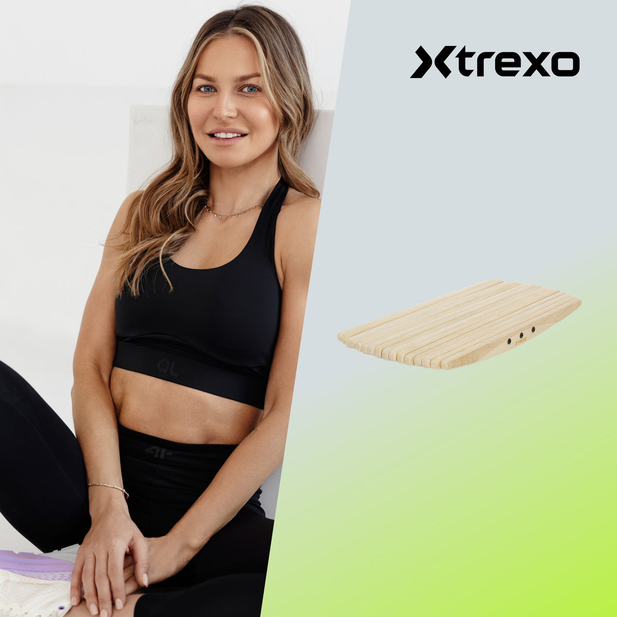 Balancing board XTREXO natural 17,5mm NON-SLIP STABLE DURABLE Manufacturer code TXO-B5C010-NW
