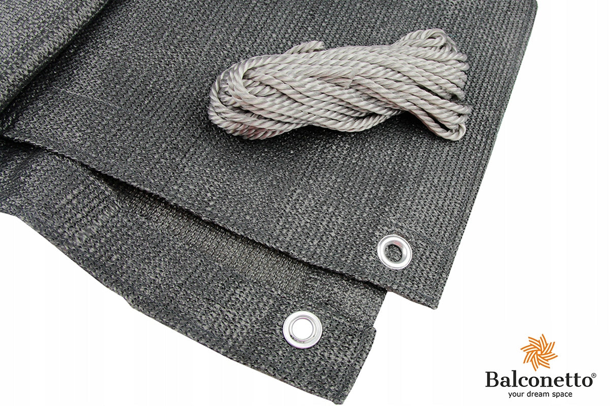 Balcony Cover 1x7m 95% Grey 180g Double Sided Cover Mat For Terrace Fence Manufacturer code Mata cieniująca Balconetto gruba maskująca