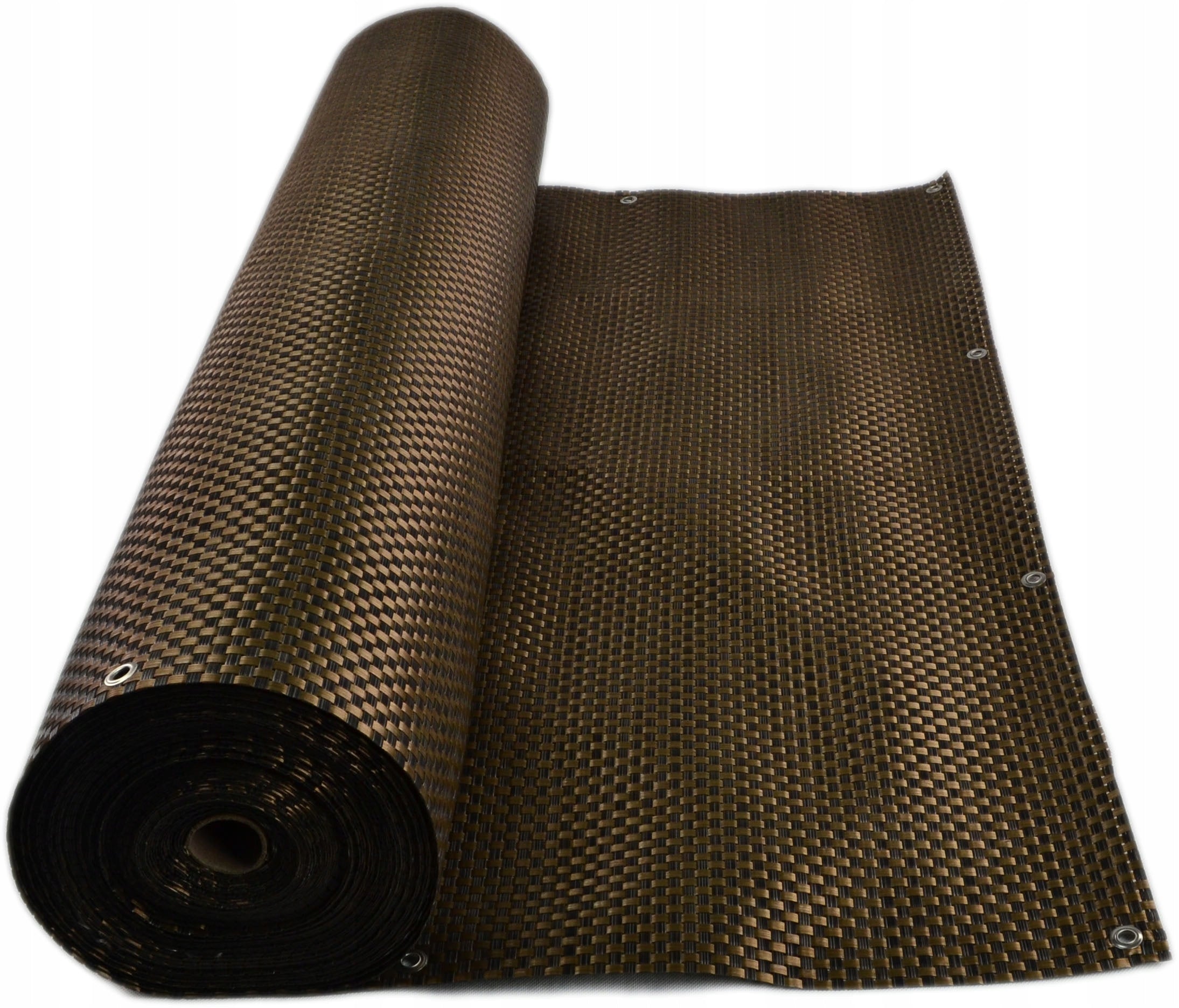 Balcony Mat for Balustrade Technoratan Cover BROWN LUX 1x5m Meshed Kind cover, mat