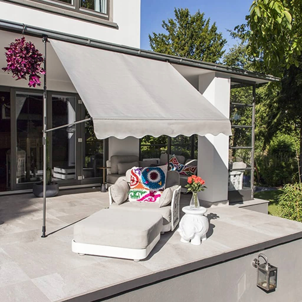 Balcony awning terrace EXPANSION installation without drilling 200 x 300cm