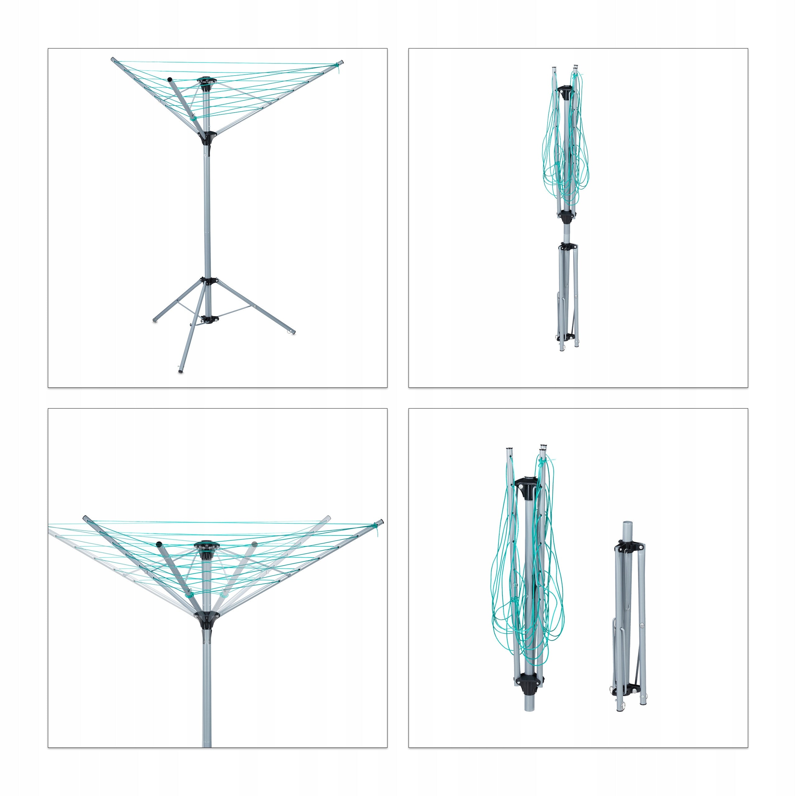 Balcony, garden, freestanding vertical dryer Relaxdays 135-140 cm x Product weight with unit packaging 2.93 kg