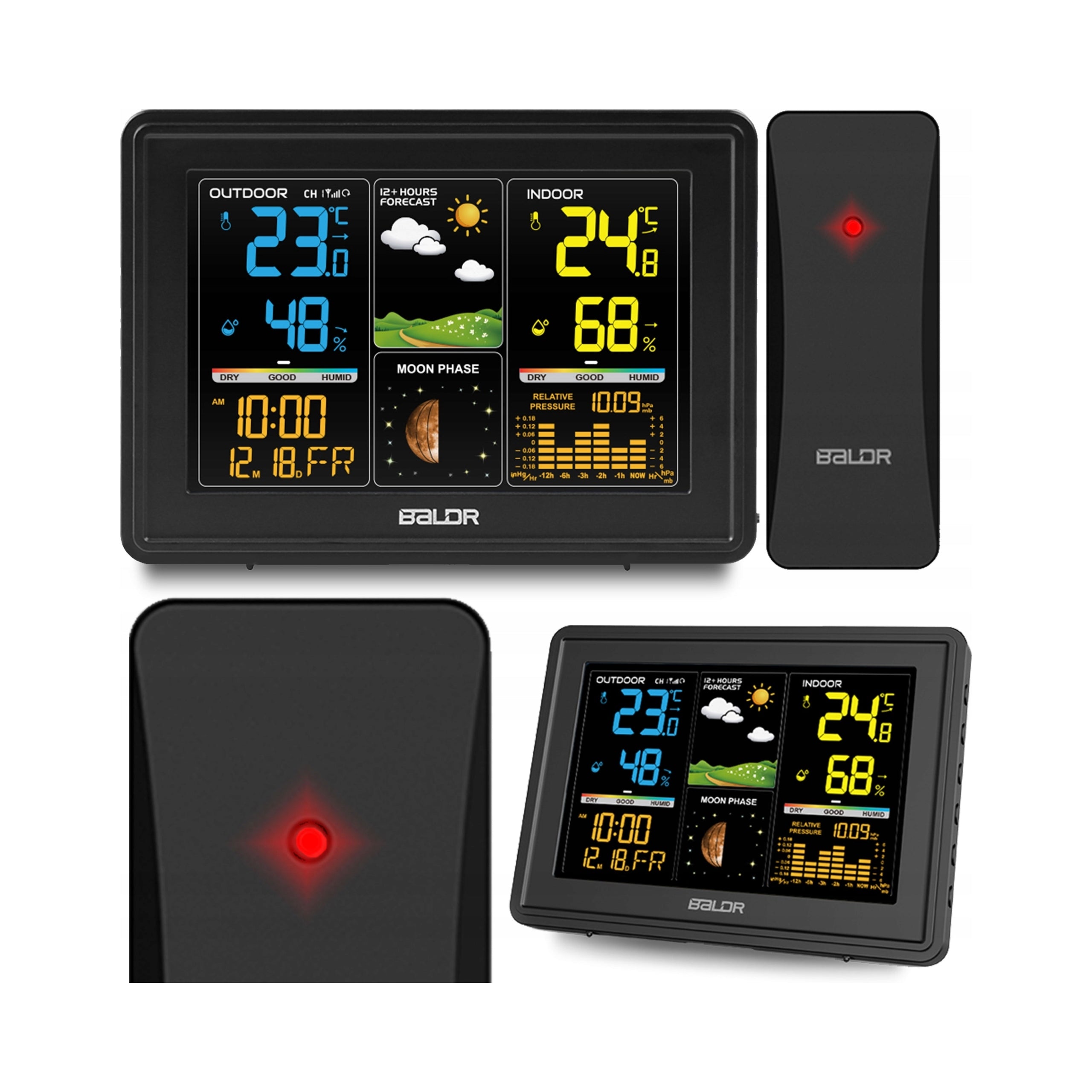Baldr Weather station wireless hygrometer thermometer sensor Manufacturer code 390700