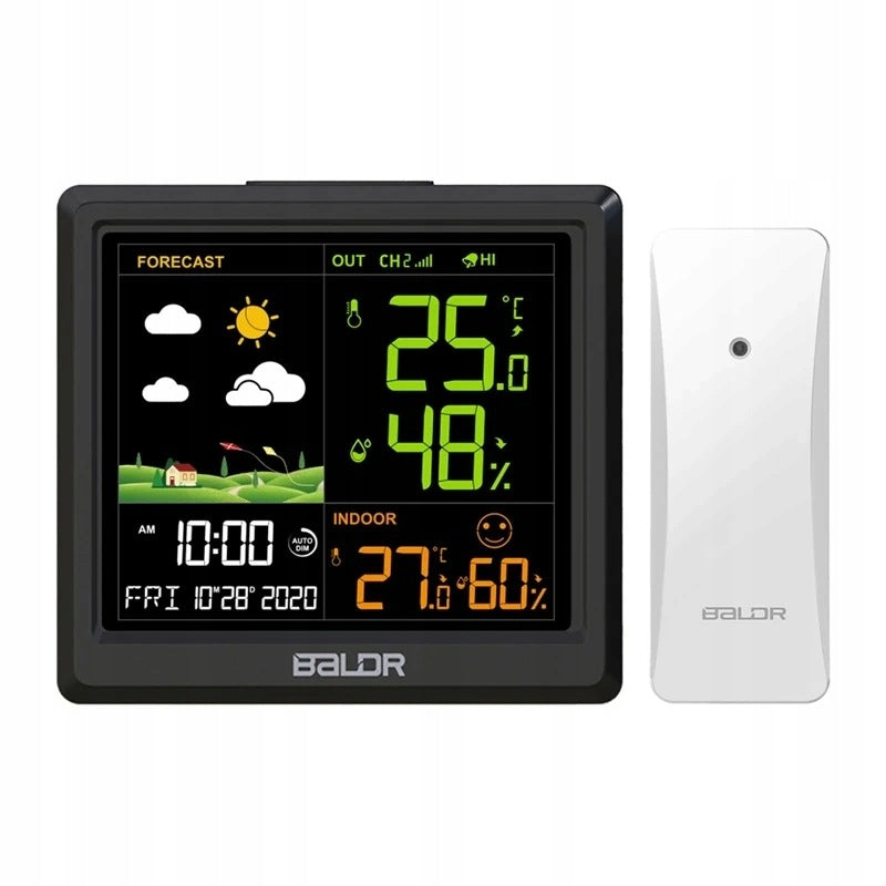 BaldrTherm RainPoint Weather Station With Sensor 100M 3 Channels AC Home