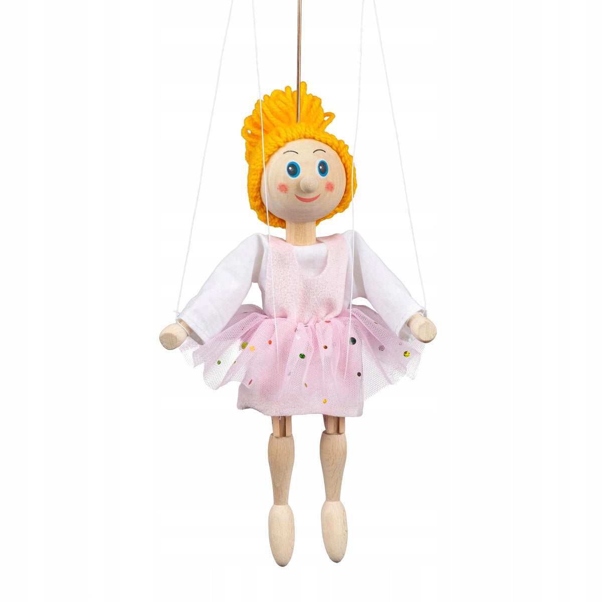 Baletka 20 cm, dřevěná loutka