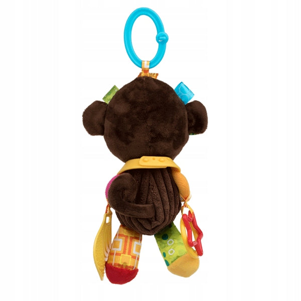 BaliBazoo SENSORY PLUSH TOY WITH MONKEY PENDANT MOLLY 0+ Color multicolor