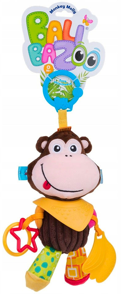 BaliBazoo SENSORY PLUSH TOY WITH MONKEY PENDANT MOLLY 0+