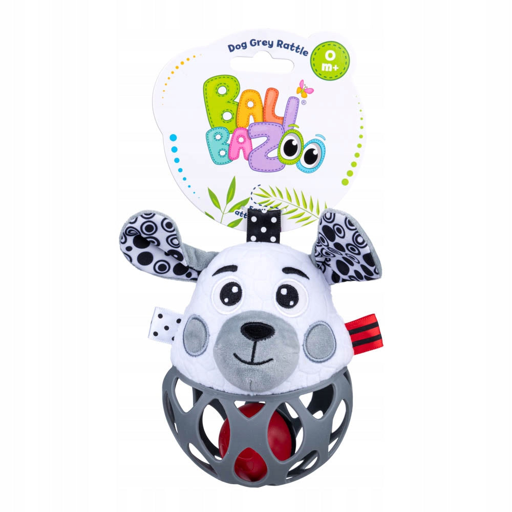 Balibazoo DOG ball rattle Educational toy CONTRAST TEETHER BALL Brand Balibazoo