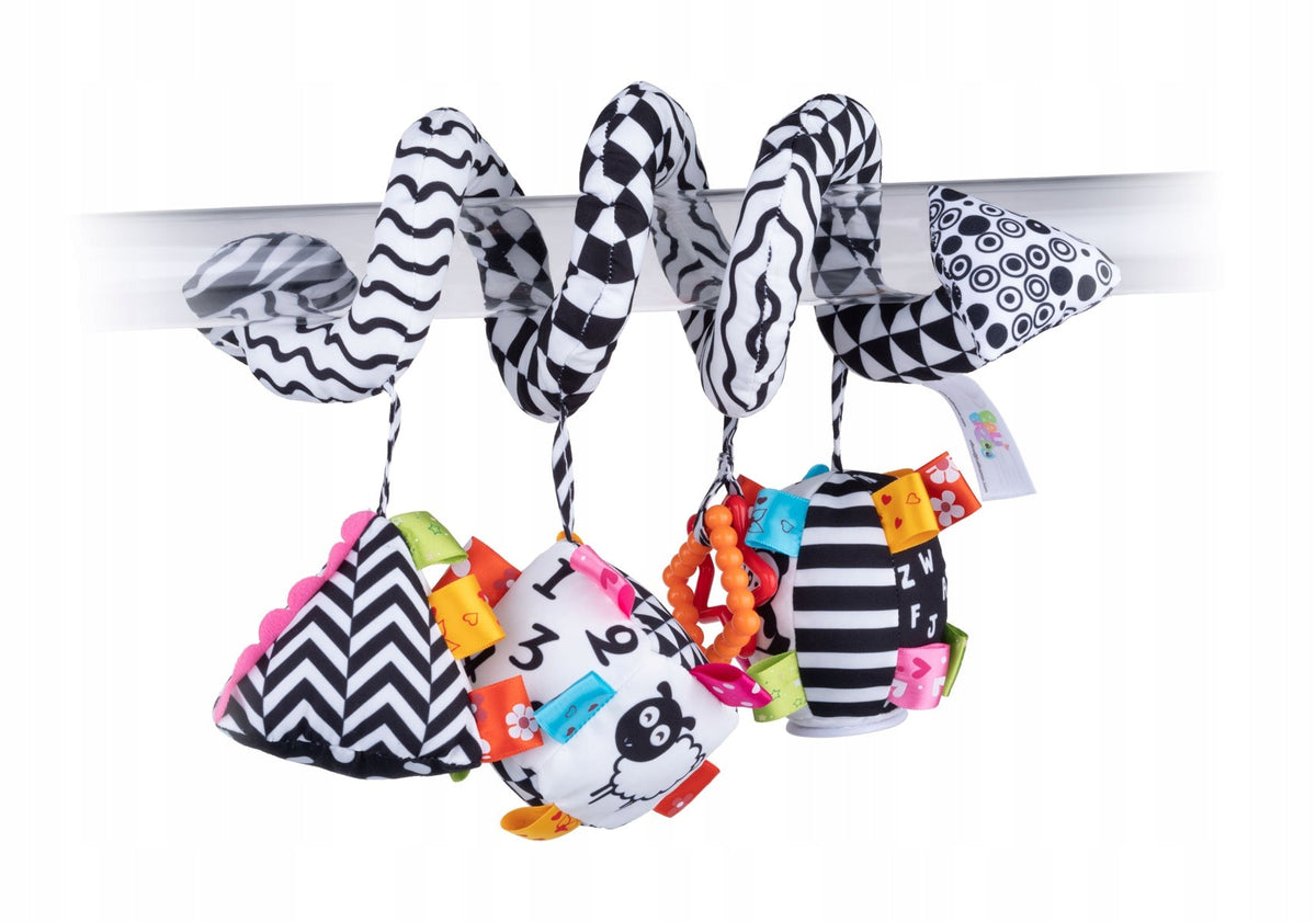 Balibazoo sensory spiral contrasting geometric figures teether Brand Balibazoo