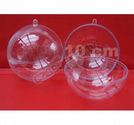 Ball Acrylic Bauble 10 Cm 12 Pcs CHRISTMAS BALLS DIY CRAFTS Brand Party Collection