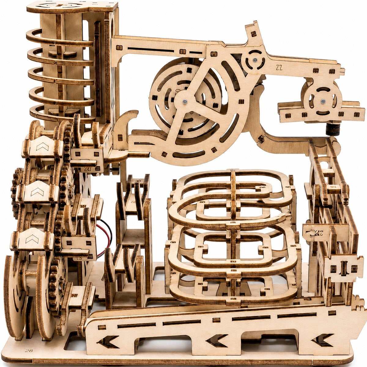 Ball Track Wooden Mechanical Marble Run Space 3D Number of items 1
