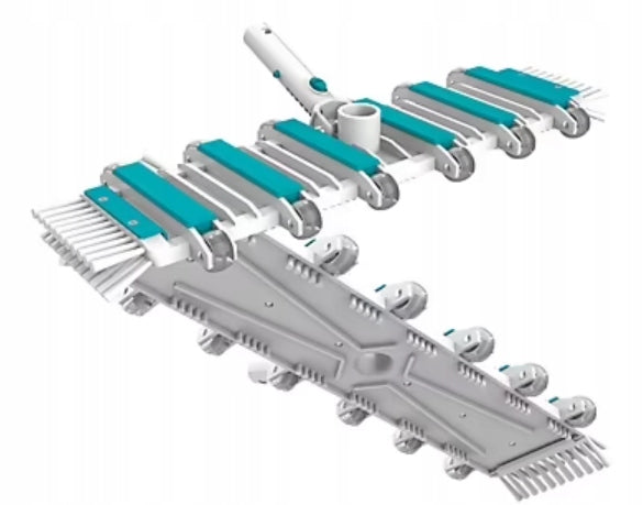 Ballasted floor vacuum cleaner with 12 wheels and side brushes BAYROL EAN (GTIN) 4008367110345