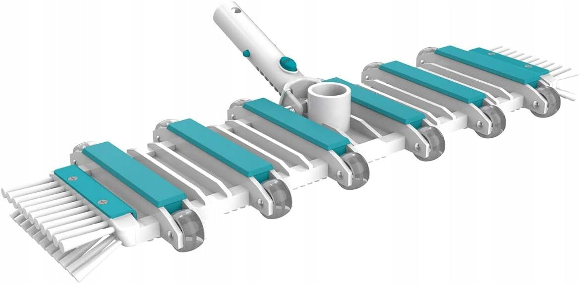 Ballasted floor vacuum cleaner with 12 wheels and side brushes BAYROL