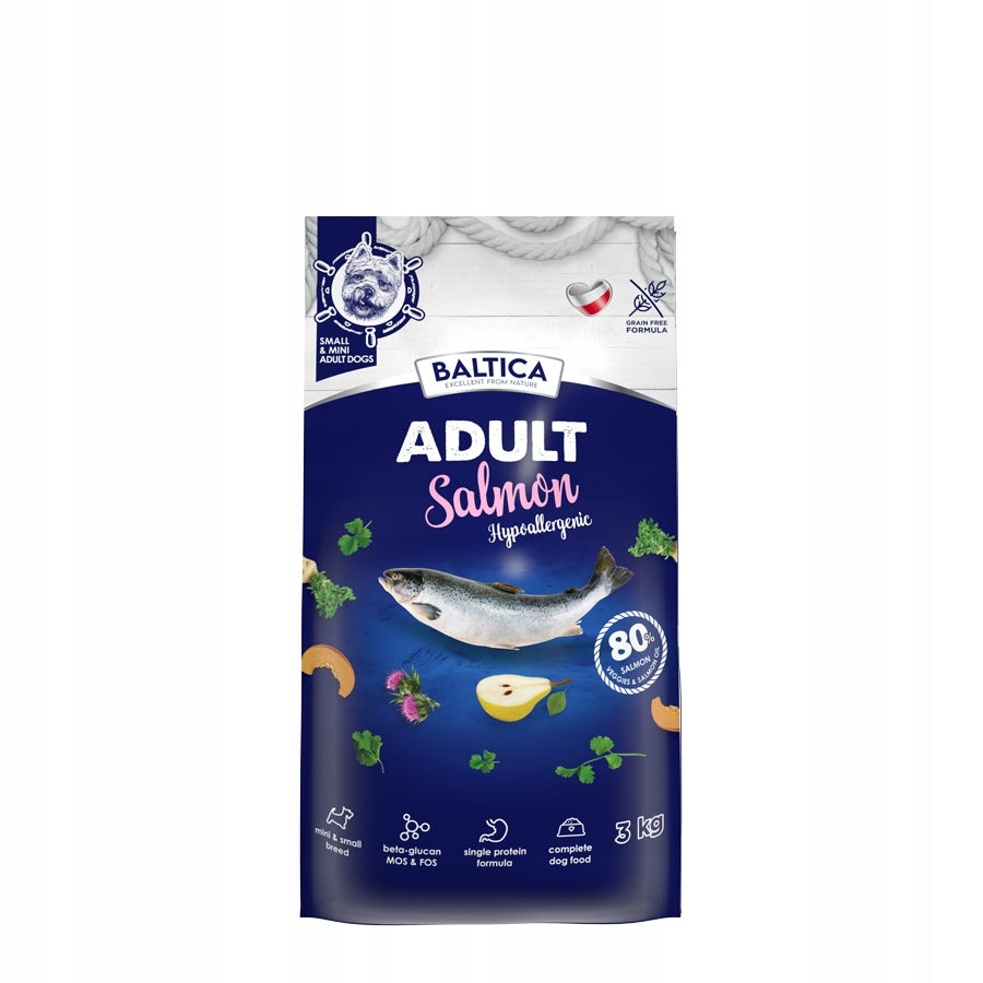 Baltica ADULT Salmon Hypoallergenic XS 3kg small breed food