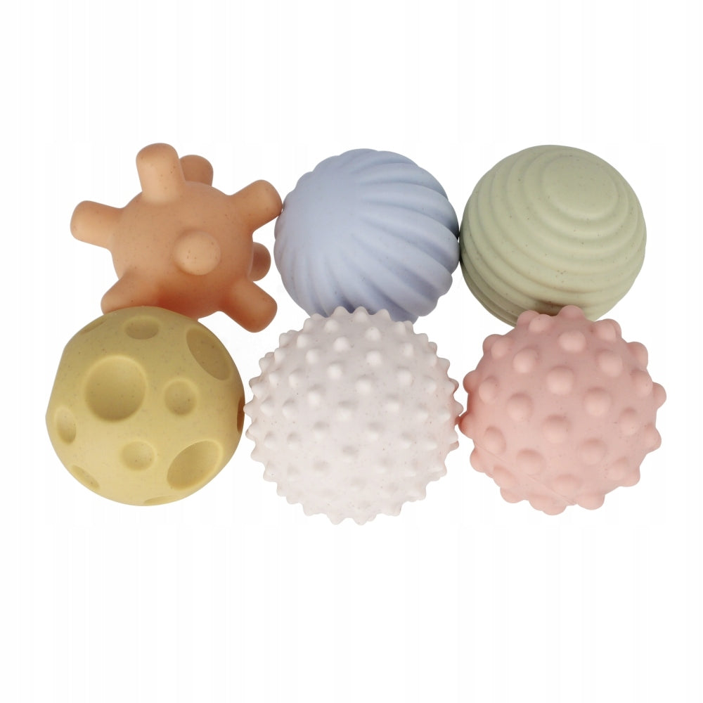 BamBam Soft Balls Sensory Balls Set of 6pcs Kids Toy 6m+ Manufacturer code 482394