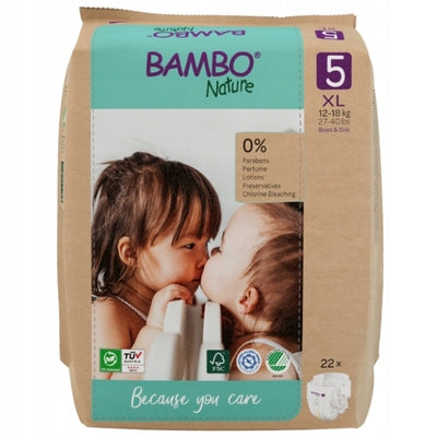 Bambo Nature 5 Junior 12-18kg Eco Diapers 22 pcs