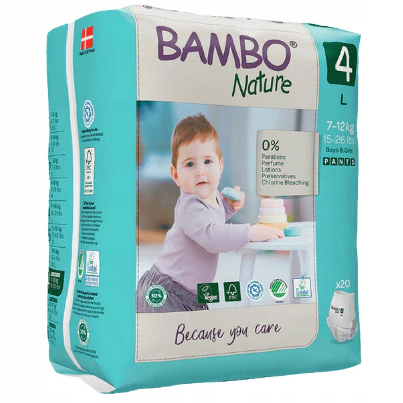 Bambo Nature Diapers 4 7-12kg 20pcs Breathable Premium Comfortable Brand Bambo Nature