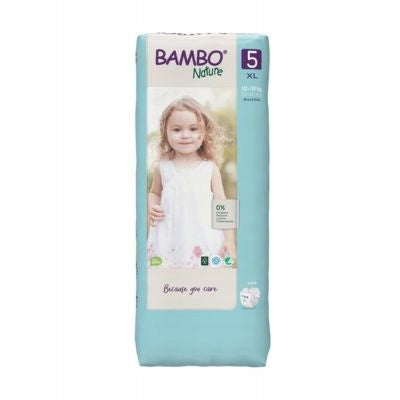 Bambo Nature Diapers 5 Junior 12-18kg 44pcs Breathable Premium Diapers Manufacturer code 1000019265