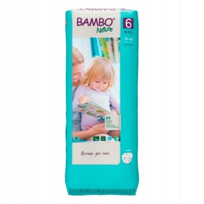 Bambo Nature Diapers 6 16+kg 40pcs Breathable Comfortable Premium Diapers Manufacturer code 1000019266