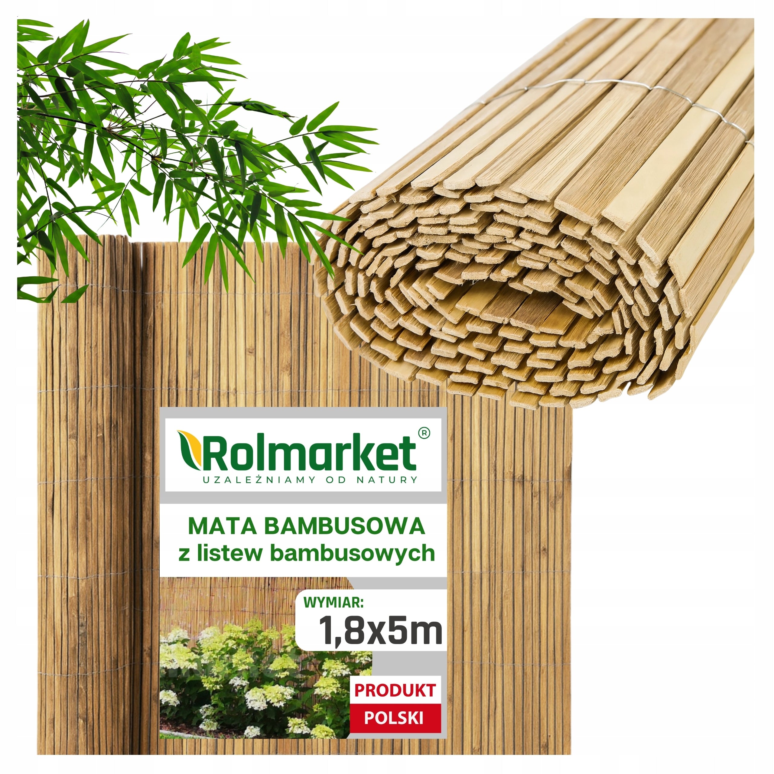 Bamboo Mat For Balcony 1,8x5m Balcony Cover For Fence Terrace Fence