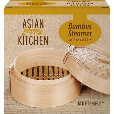 Bamboo Steamer 15cm Round Strainer Plus Lid