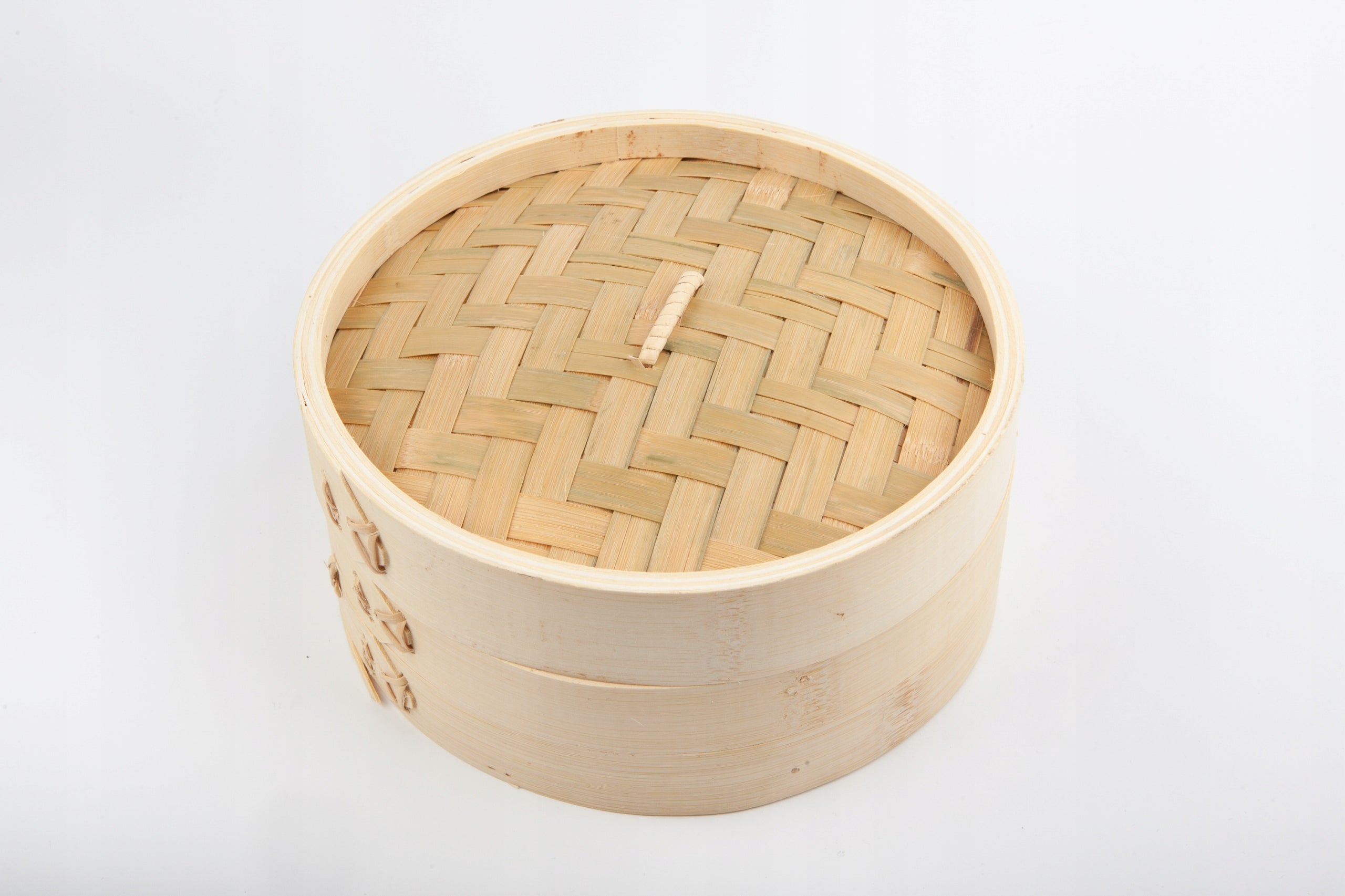 Bamboo Steamer 18 cm 1-Level Lid Steam Cooking Craft Wok Manufacturer code WS-733W278
