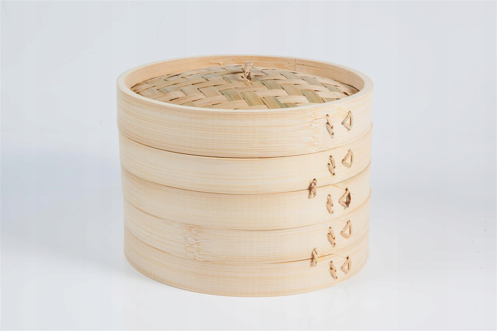 Bamboo Steamer 2-Tier 30 cm Natural Steaming Craft Wok Manufacturer code WS-733W177
