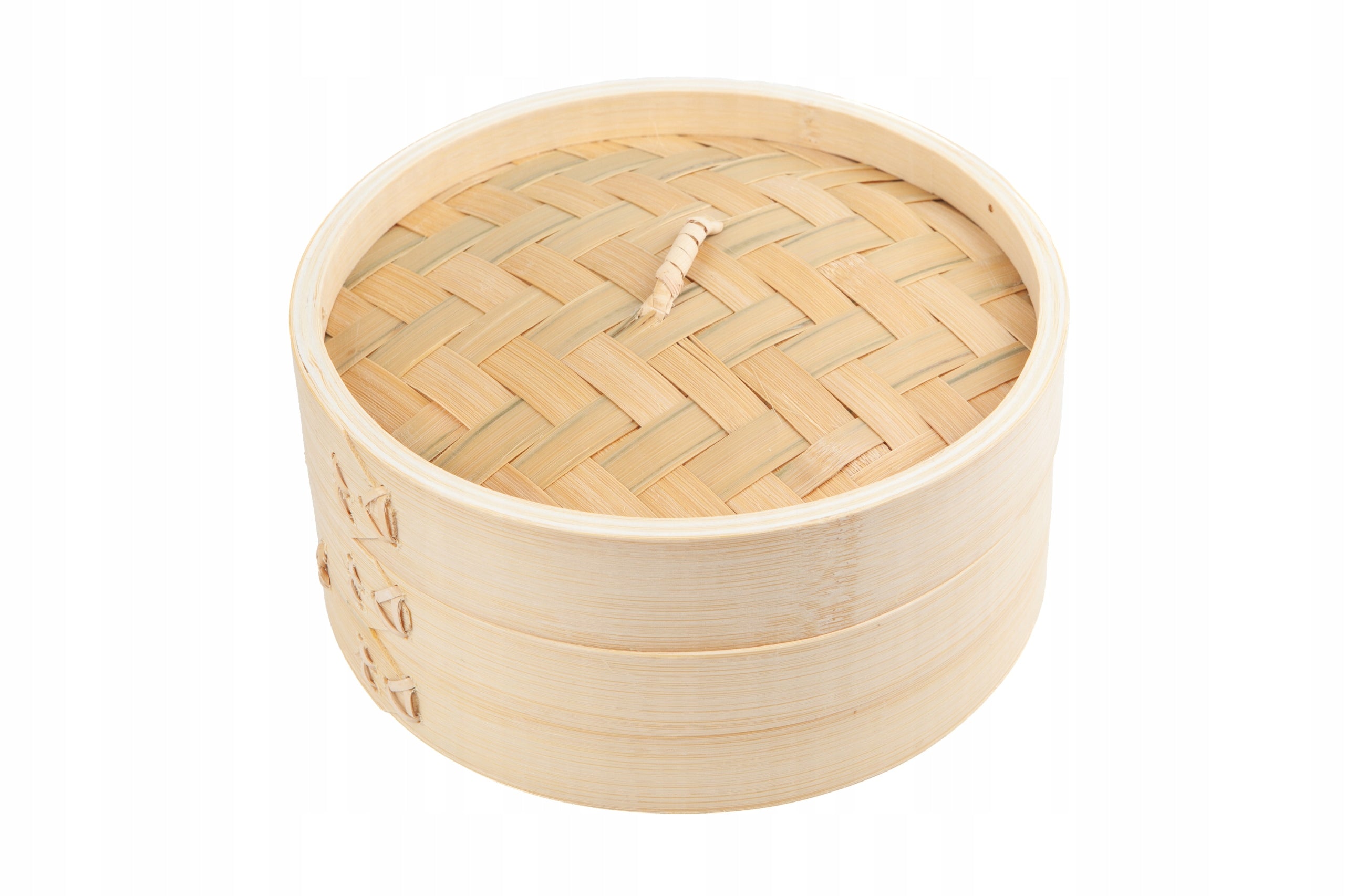 Bamboo Steamer 30 cm 1-Level Lid Steam Cooking Craft Wok Manufacturer code WS-733W281