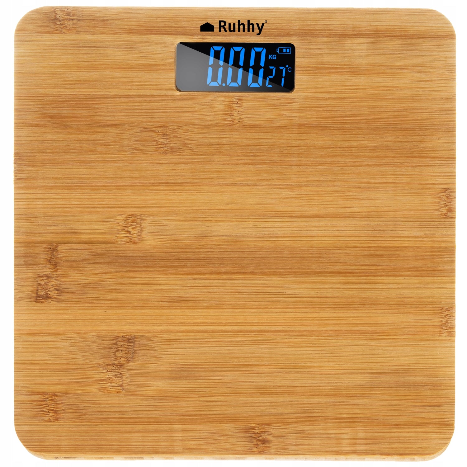 Bamboo bathroom scale