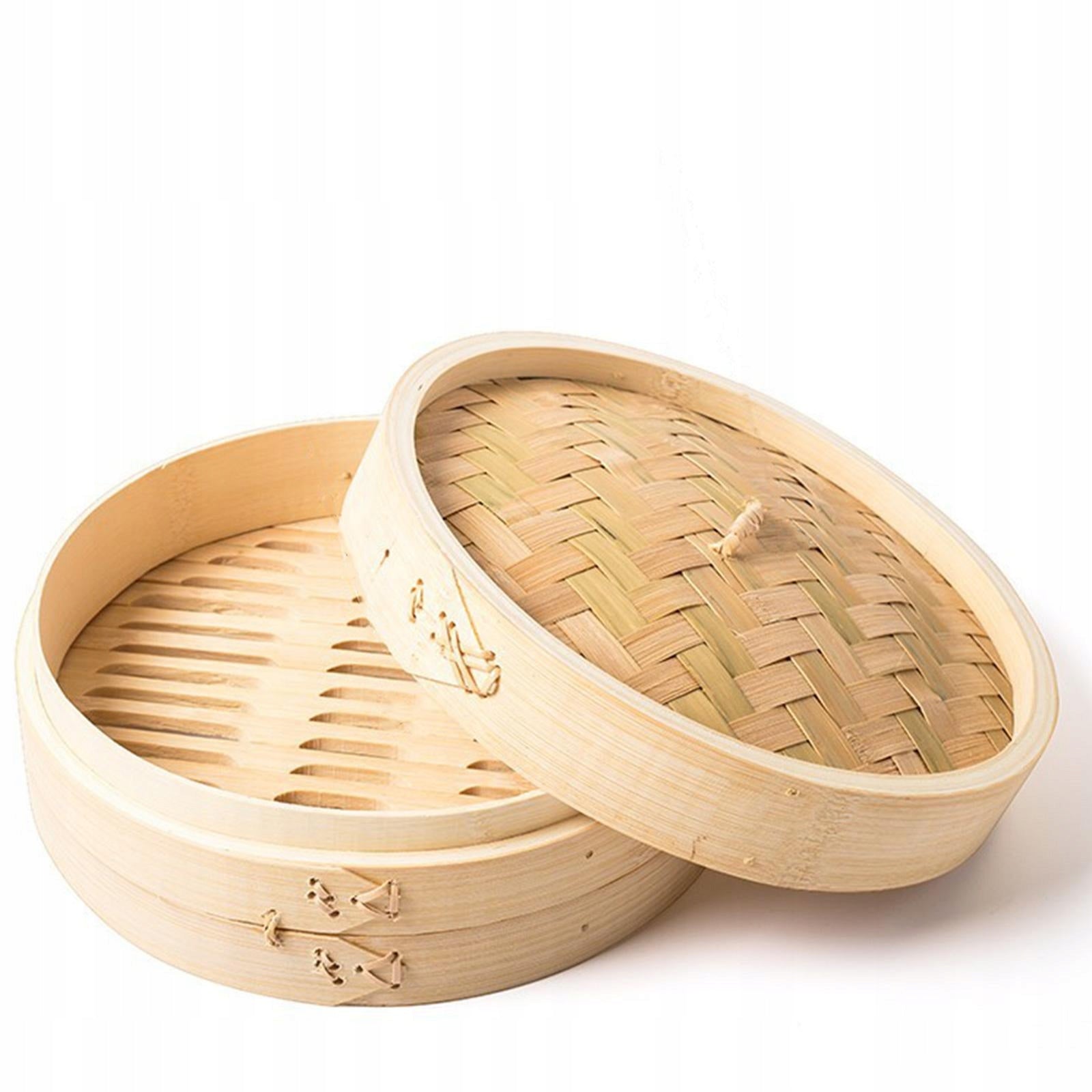 Bamboo steamer for cooking, handmade, diameter 27 cm, 2 levels Brand no brand