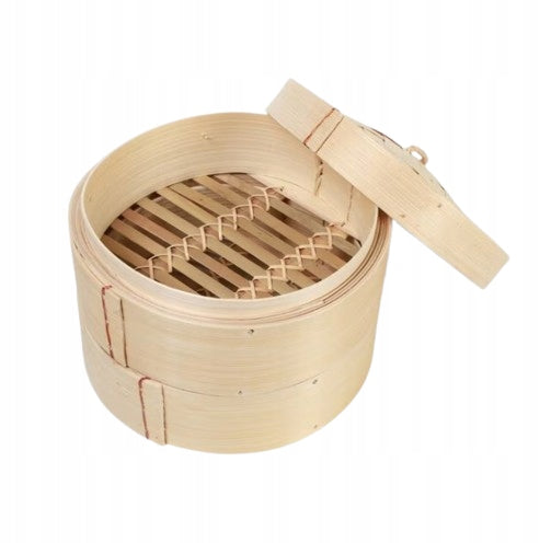 Bamboo steamer round 20cm x 20cm x 15,5cm