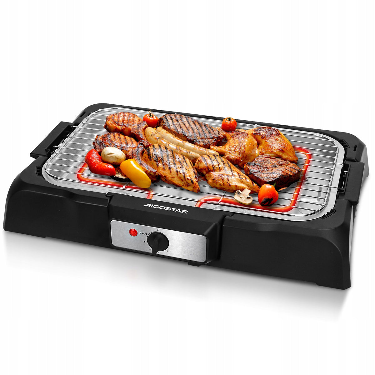 Barbecue, traditional electric grill Aigostar 30ICK black 2000 W