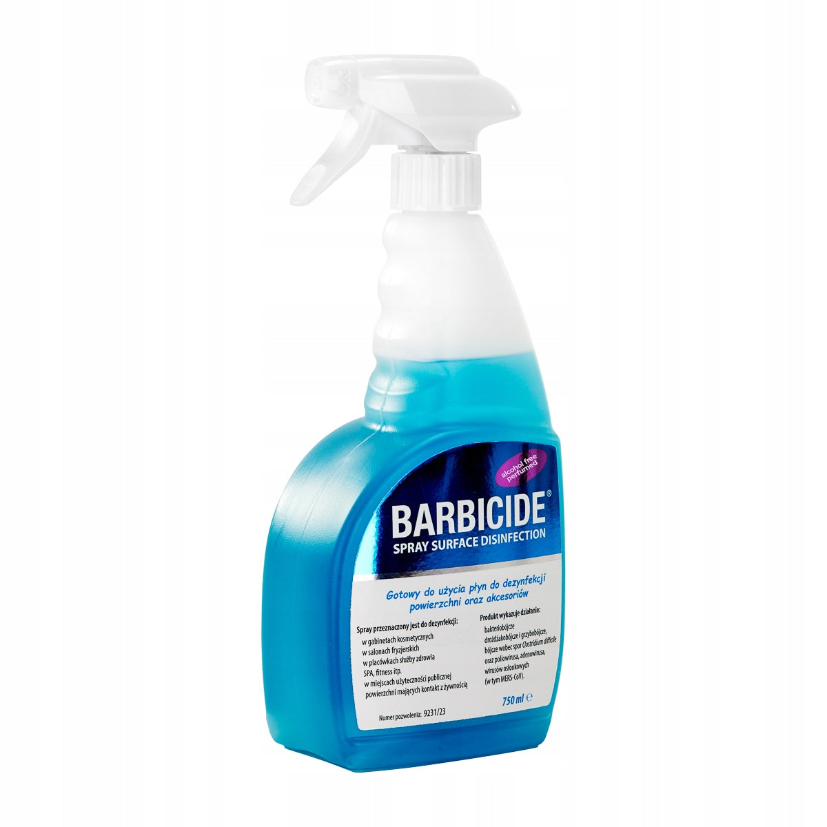 Barbicide fragrance surface disinfection spray 750 ml Packaging status original