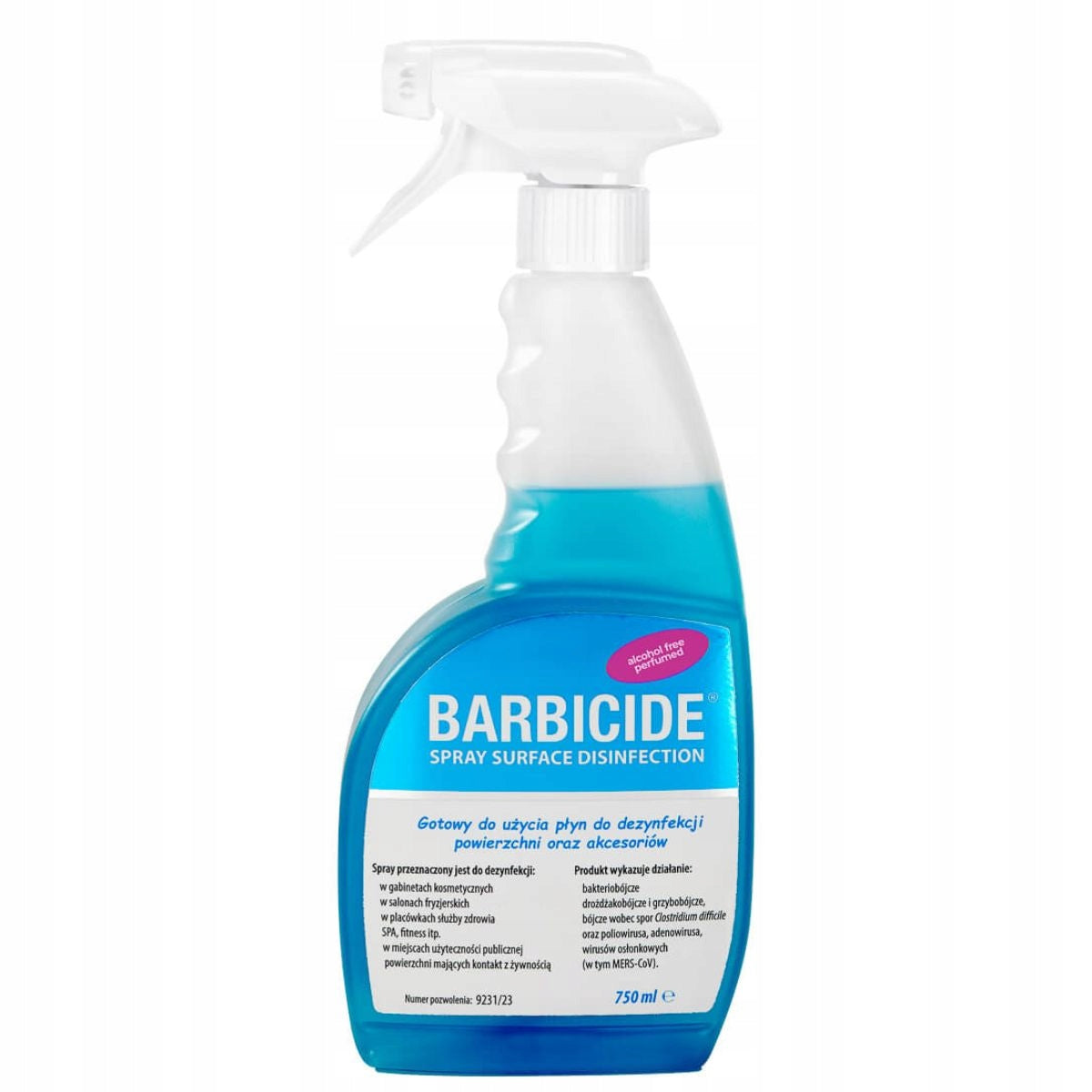 Barbicide fragrance surface disinfection spray 750 ml