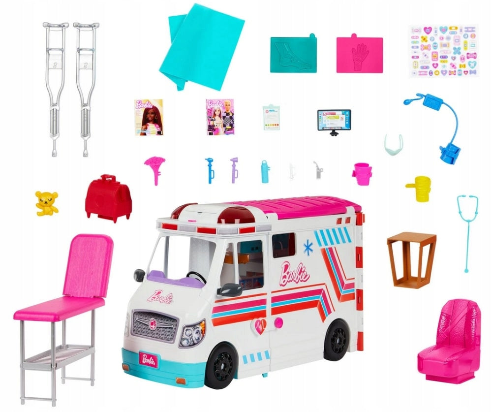 Barbie Ambulance Mobile Clinic Set with 20 Accessories HKT79 Manufacturer code HKT79