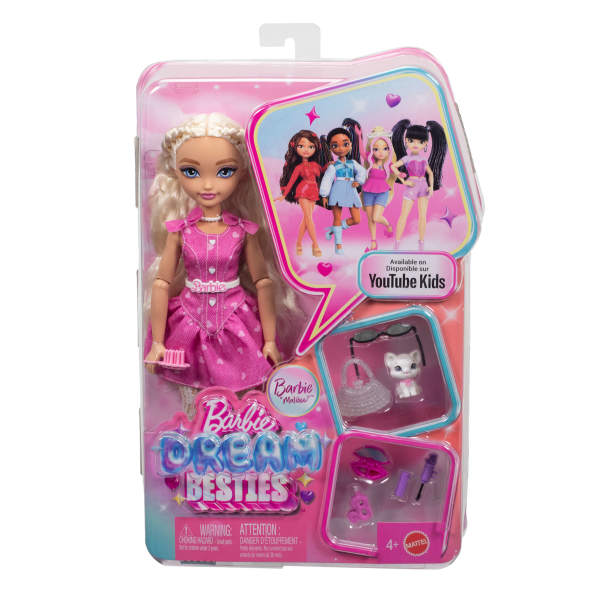 Barbie Dream Besties Malibu Doll Toy for Kids 4+ JKP50