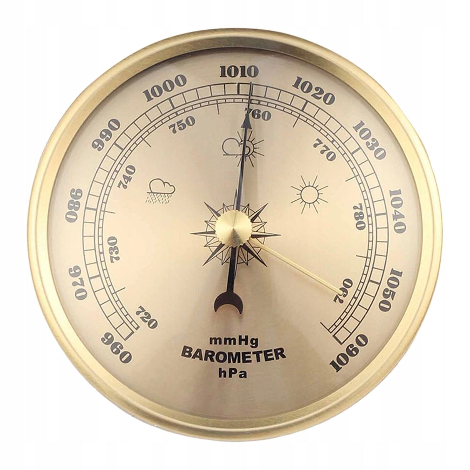 Barometer Planting Office Multipurpose Analog mmHg/hpa Compact Lightweight Packaging status original
