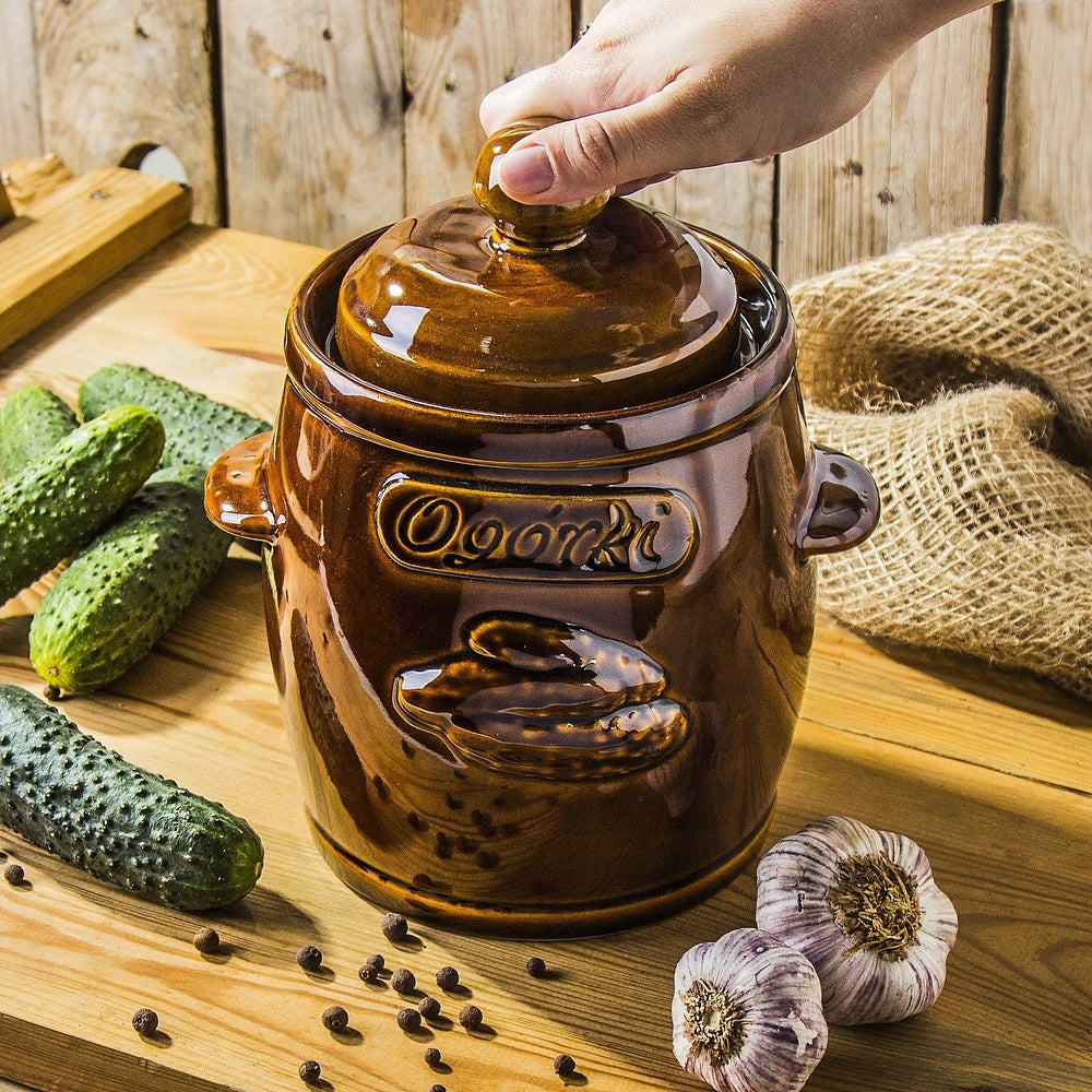 Barrel for pickling pot stoneware HERMETIC 3L Brand Krystynka