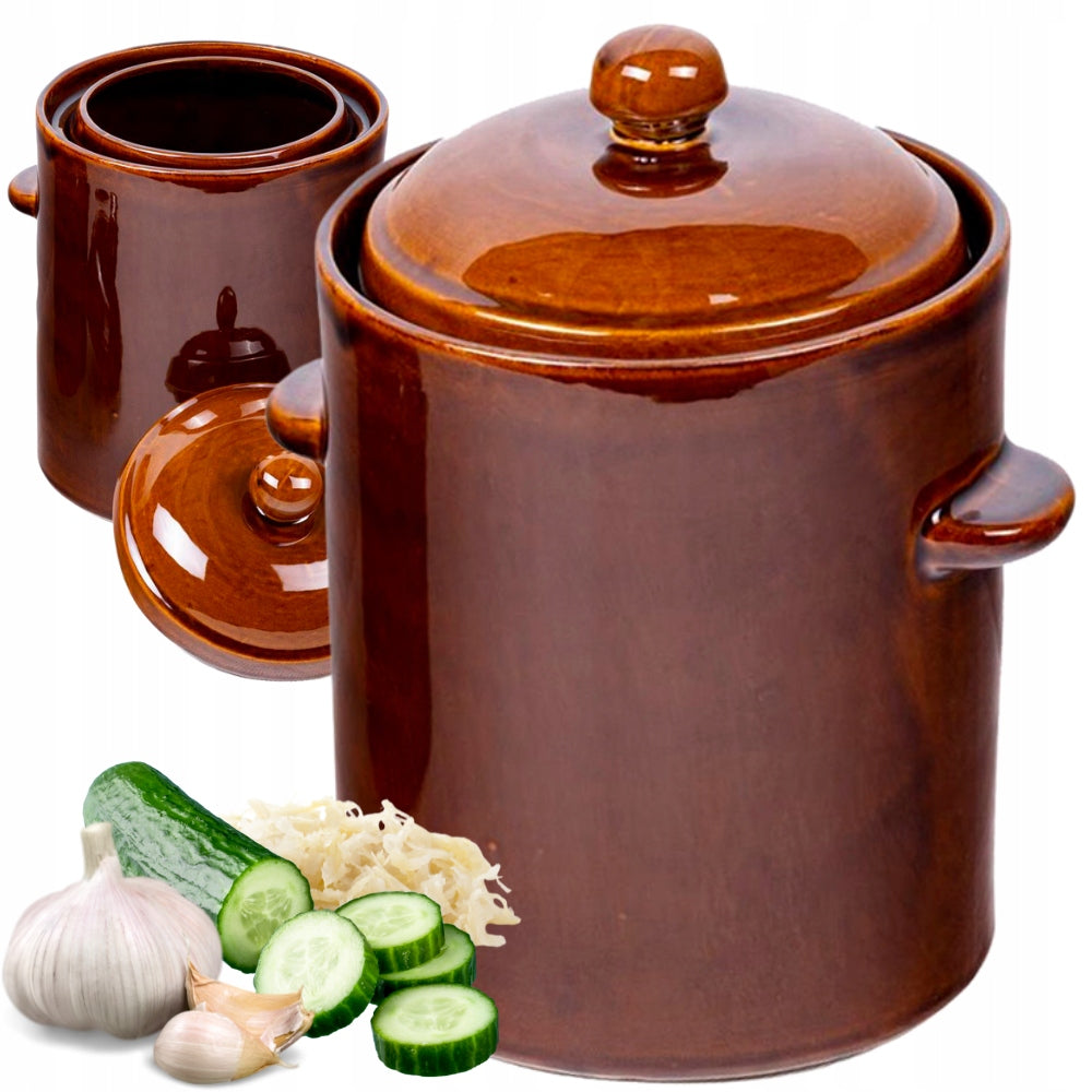 Barrel pot 5L cabbage pickling small salt cucumbers hermetic STONEWARE