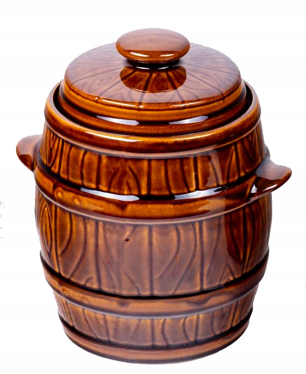 Barrel pot for pickling cabbage, 3.5L, stoneware
