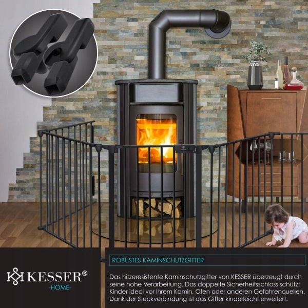 Barrier for fireplace, stairs 100 extensions black K97 Manufacturer code Bramka Zabezpieczająca Dla Dzieci
