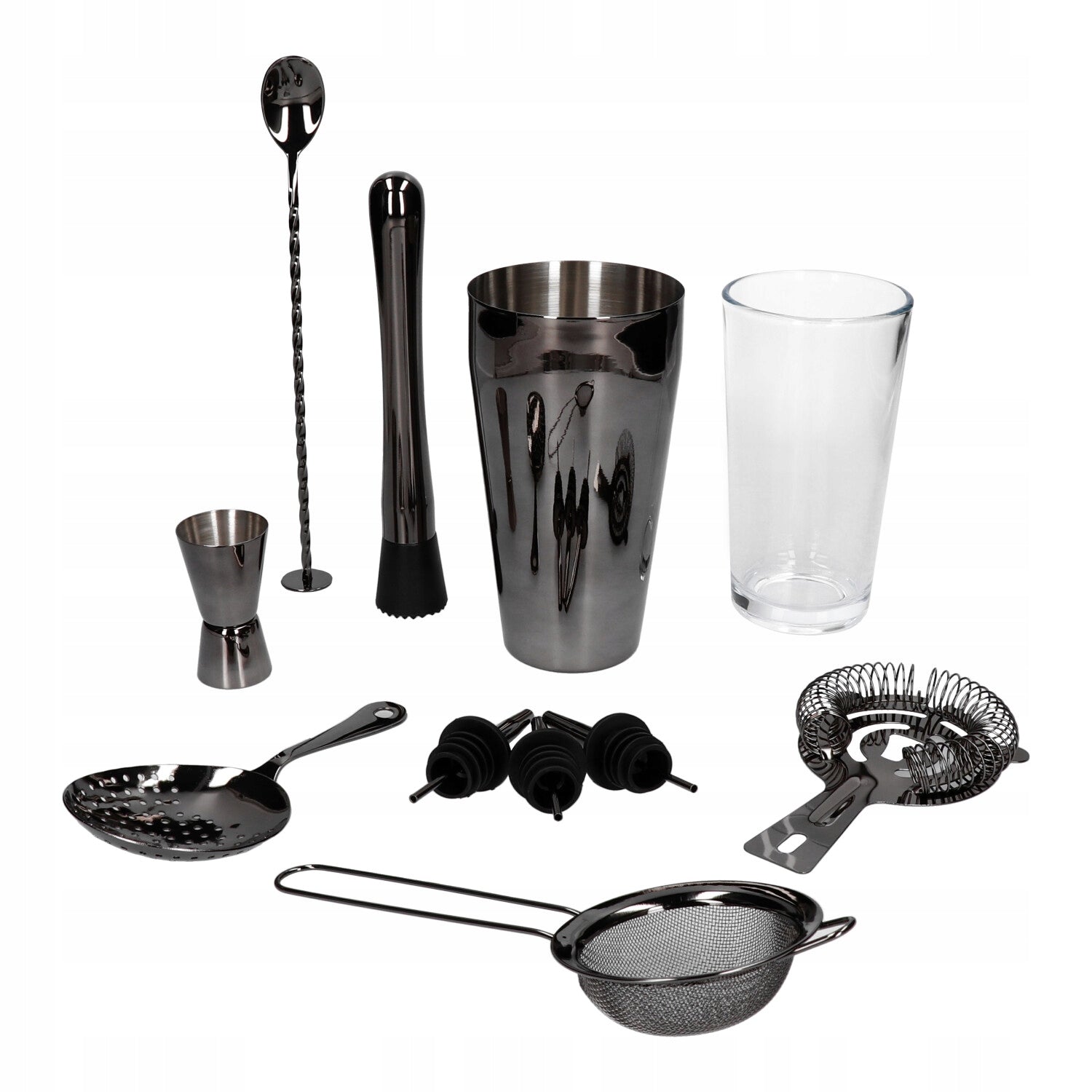 Bartending Set Professional 10 el Black Gloss Shaker Boston Gift Manufacturer code 5908280708010