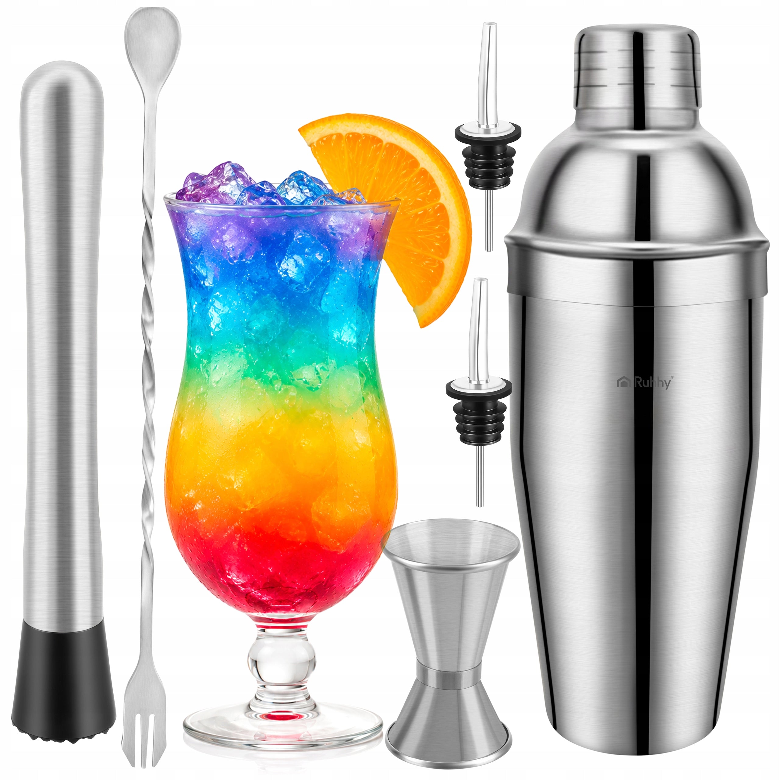 Bartending Set for Cocktail Drinks Shaker 700 ml Complete 6in1 for Gift