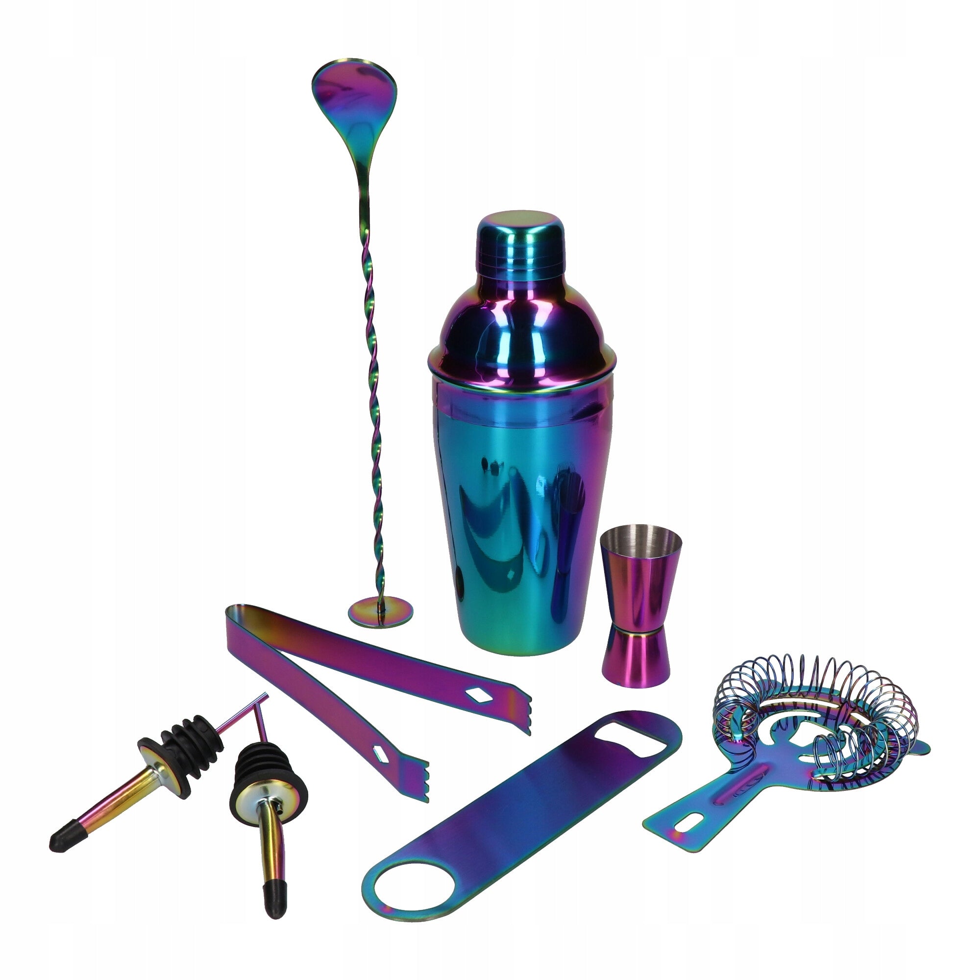 Bartending set 8 rainbow elements
