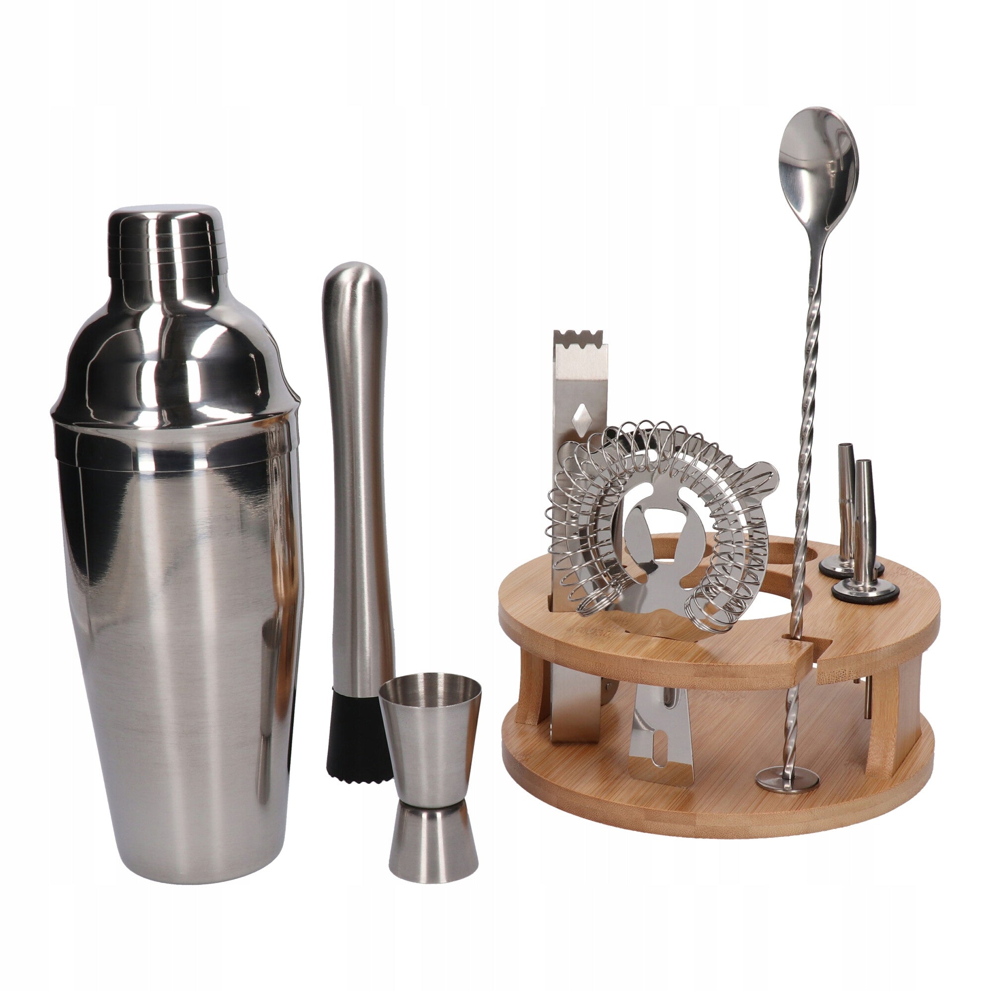 Bartending set for drinks:shaker,dispenser, pourer,tongs,gift,10 el Packaging status original