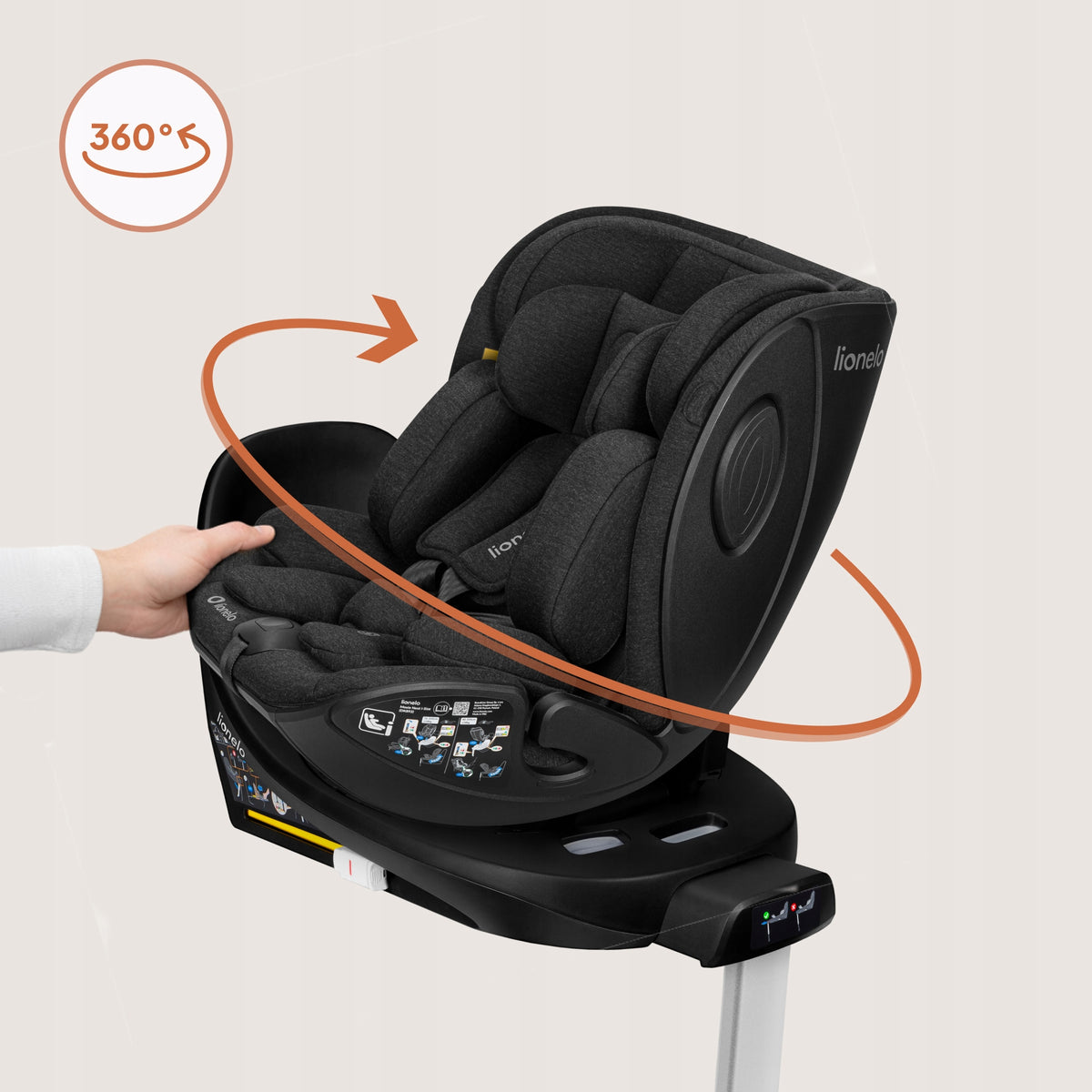 Base for Moxie I-Size with ISOFIX swivel Lionelo Moxie Base Plus Manufacturer code LO-MOXIE PLUS I-SIZE BASE