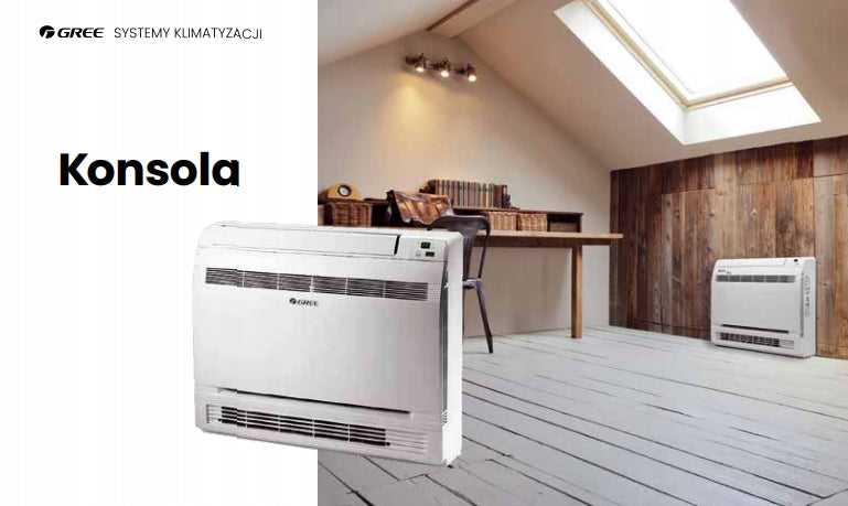 Baseboard air conditioner Gree GEH12AA-K6DNA1A Console 3,5kW Manufacturer code GEH12AA-K6DNA1A