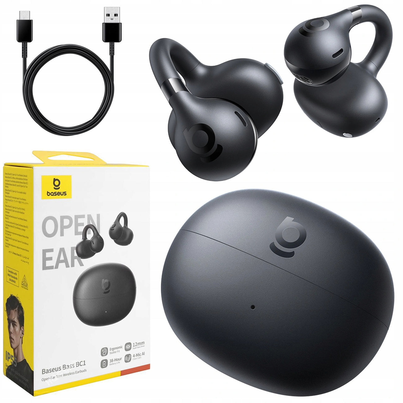 Baseus Bass BC1 Wireless In-Ear Bluetooth Open Ear Headphones