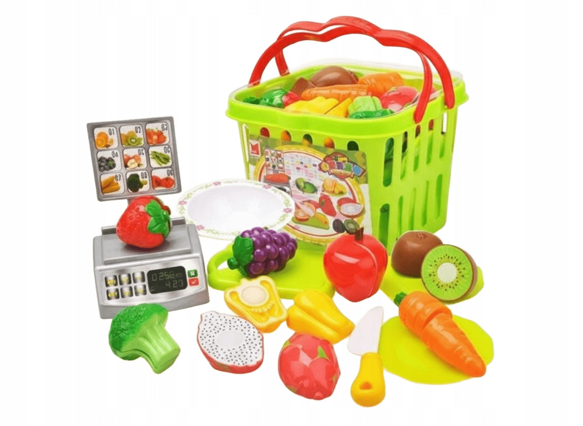 Basket With Shopping And Weight Slicing Possibility Cooking Fun