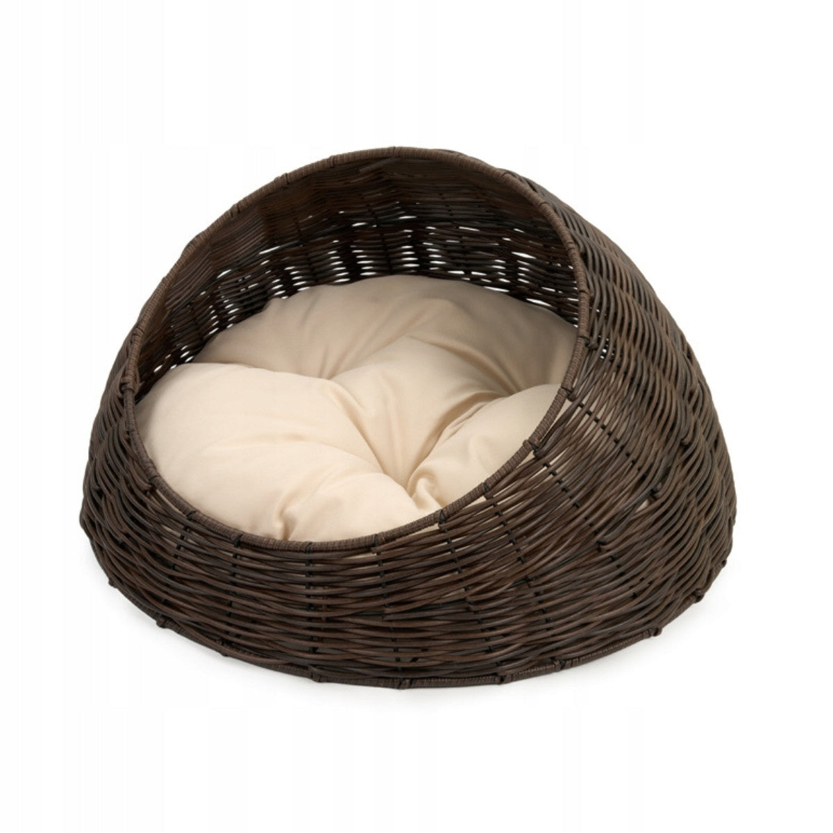 Basket bedding for dog and cat oval rattan with visor Packaging status original