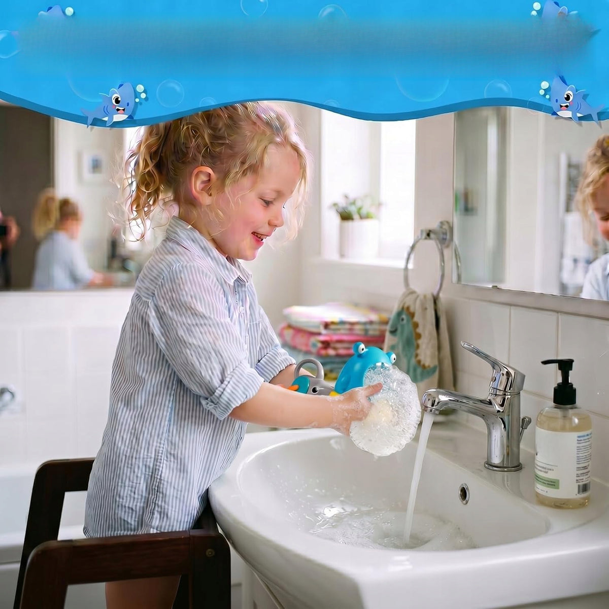 Bath Bubble Machine Set for Kids ABS BPA Free Bathtub Brand no brand